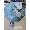 Three-fold fully automatic digital printed umbrella, black rubber UV protection automatic umbrella, ladies' special sunshade umbrella Specification image